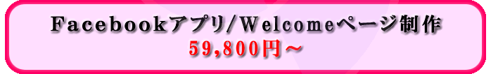 FBアプリ/Welcomeページ作成59800円から